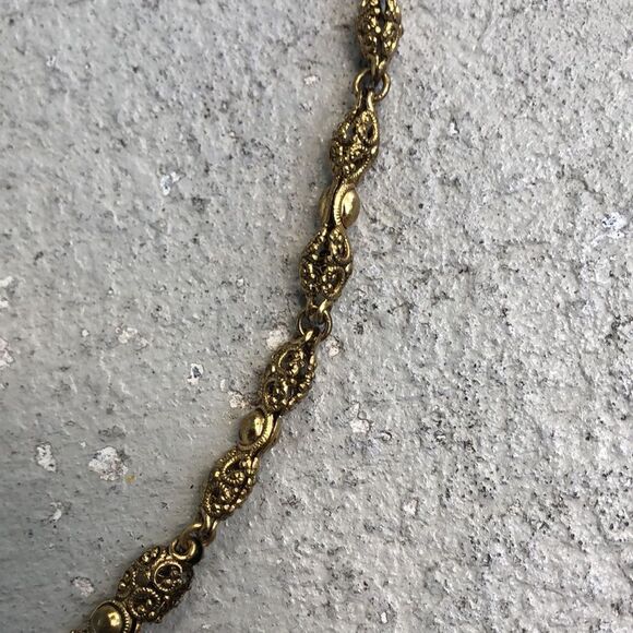 West Germany filigree necklace - Picture 3 of 5